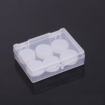 矽膠防水黏土耳塞-3對6入透明塑料盒_3